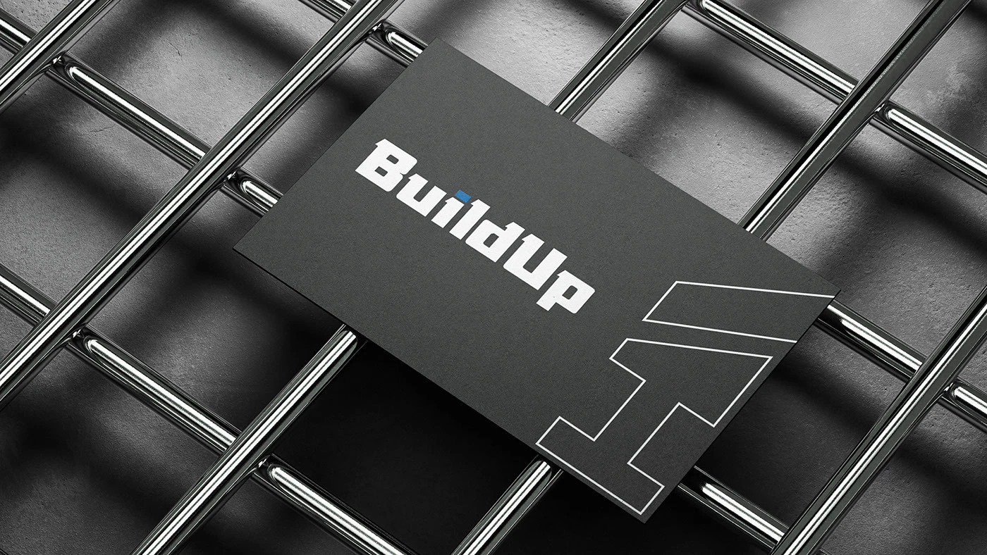 BuildUp Construction brand identity — frame 7