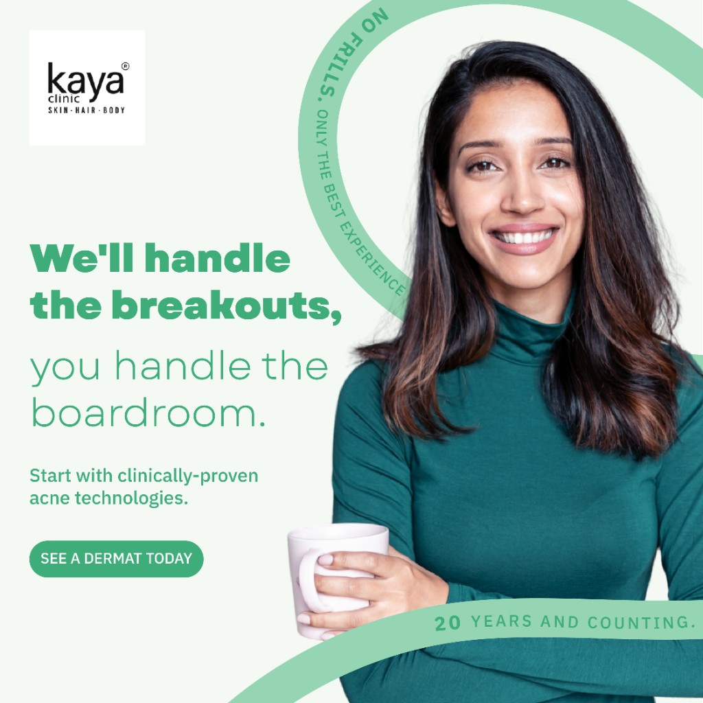 Kaya Clinic acne reset campaign creative