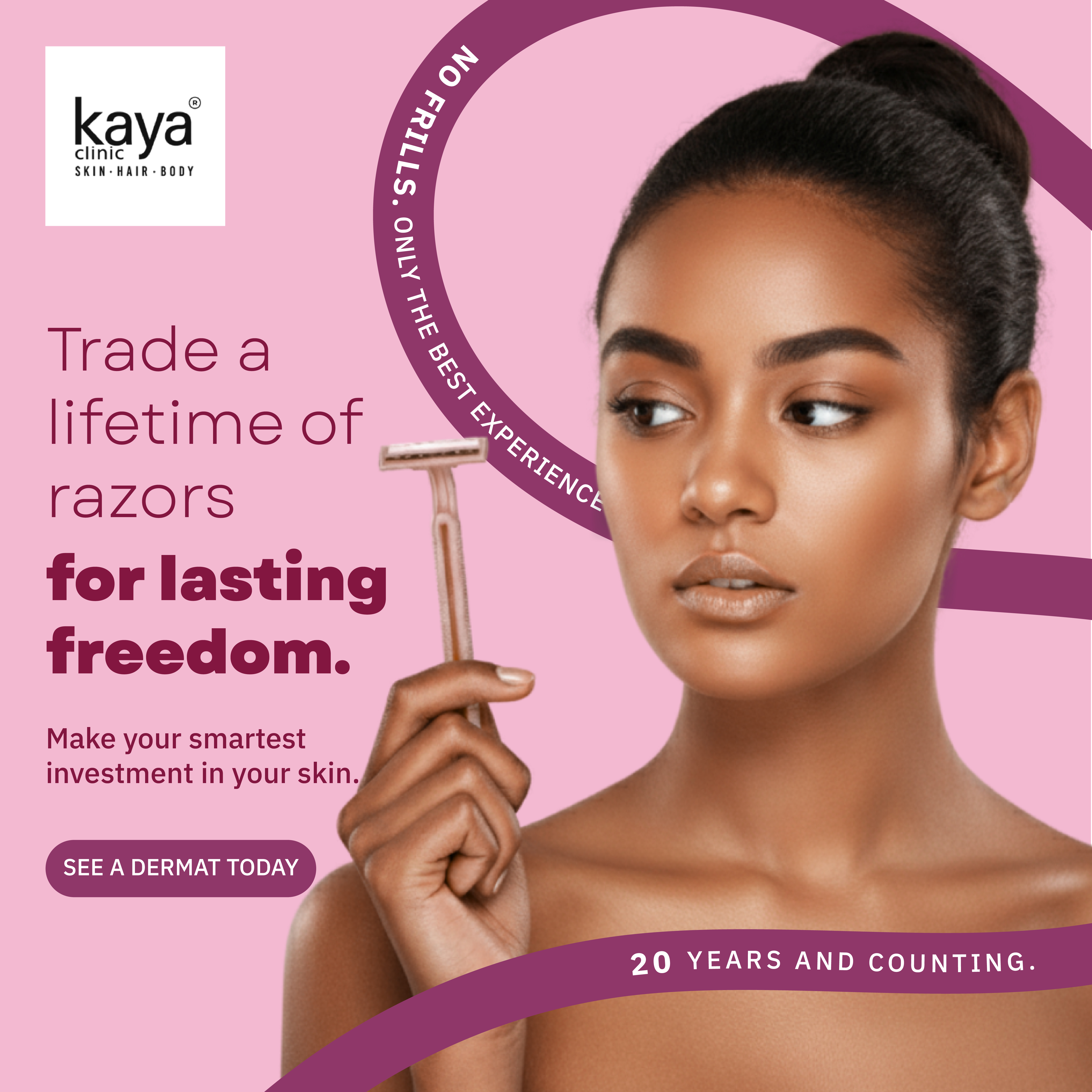 Kaya Clinic campaign creative — frame 25
