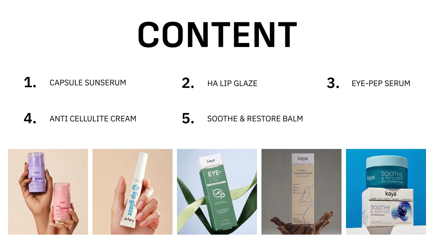 Kaya Clinic product packaging design Part 2 — frame 3