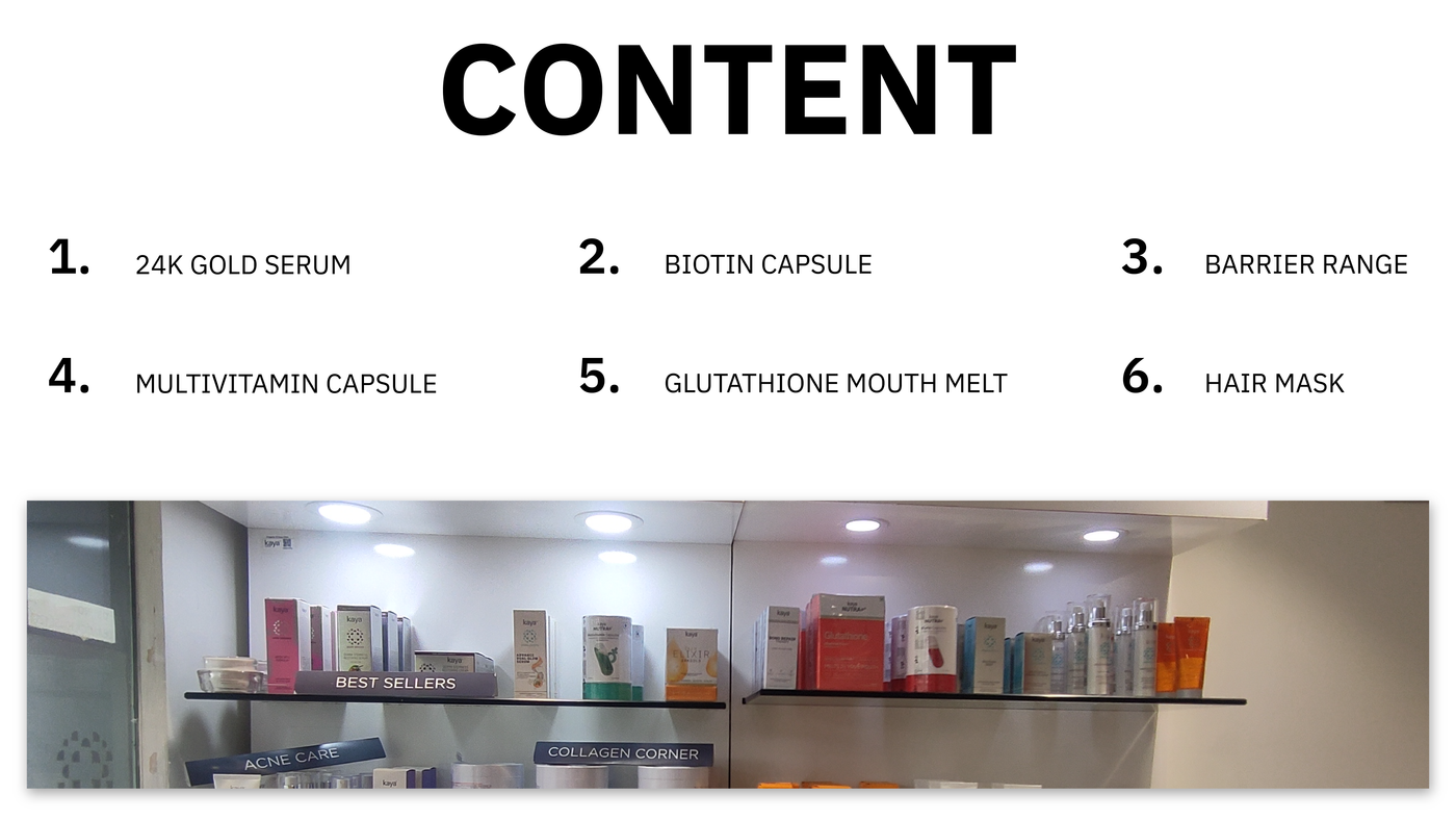 Kaya Clinic product packaging design — frame 3