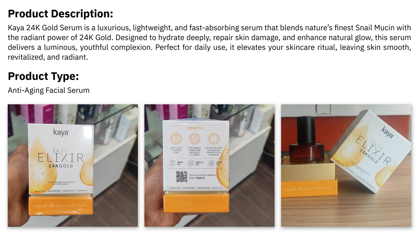 Kaya Clinic product packaging design — frame 6