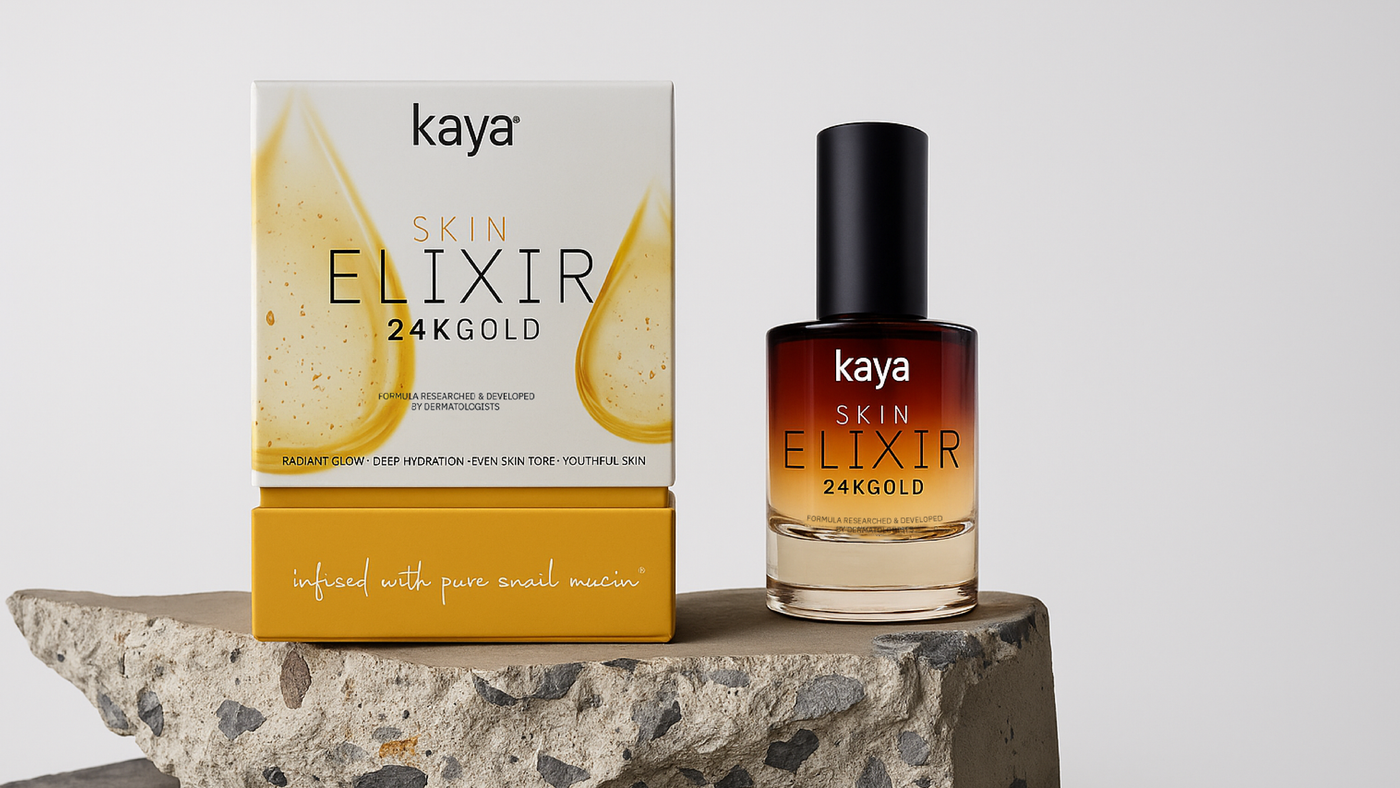 Kaya Clinic product packaging design — frame 8