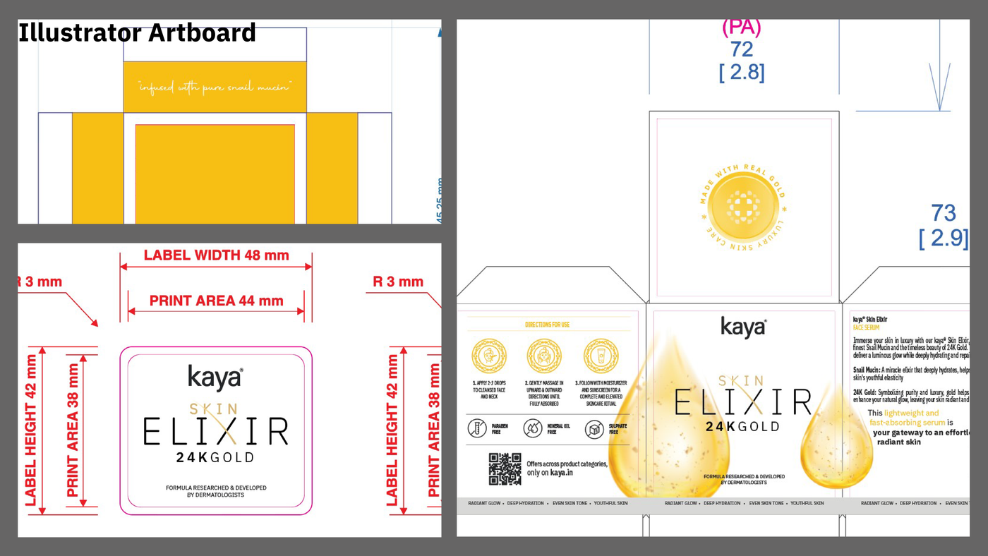 Kaya Clinic product packaging design — frame 9