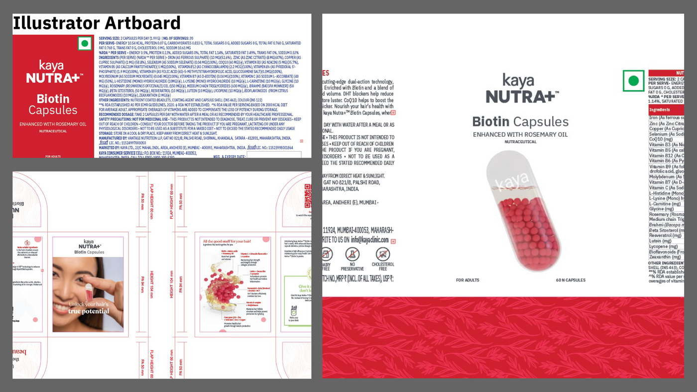 Kaya Clinic product packaging design — frame 14