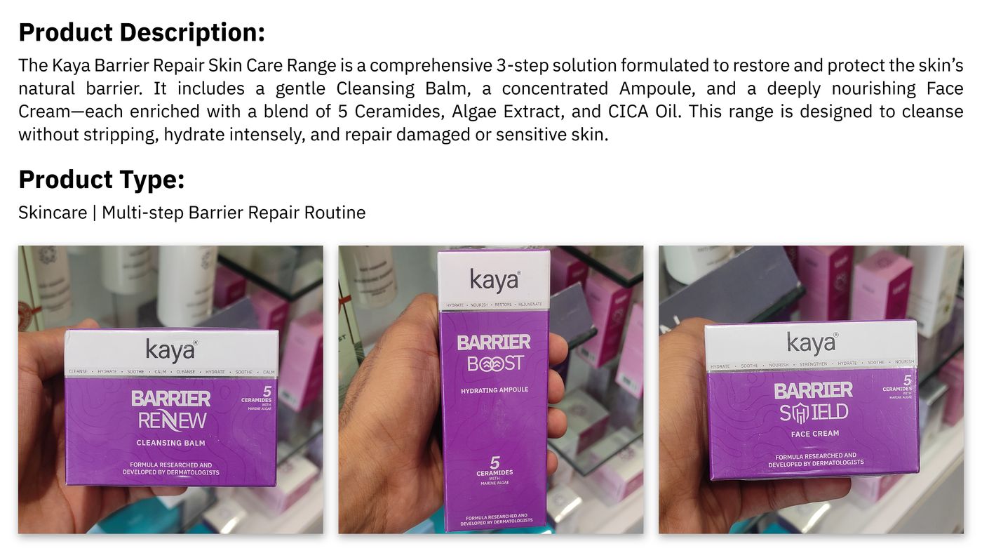 Kaya Clinic product packaging design — frame 16