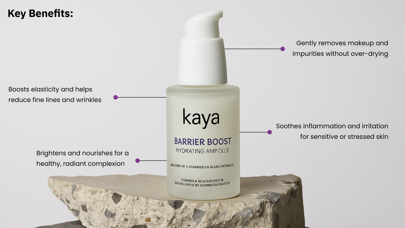 Kaya Clinic product packaging design — frame 17