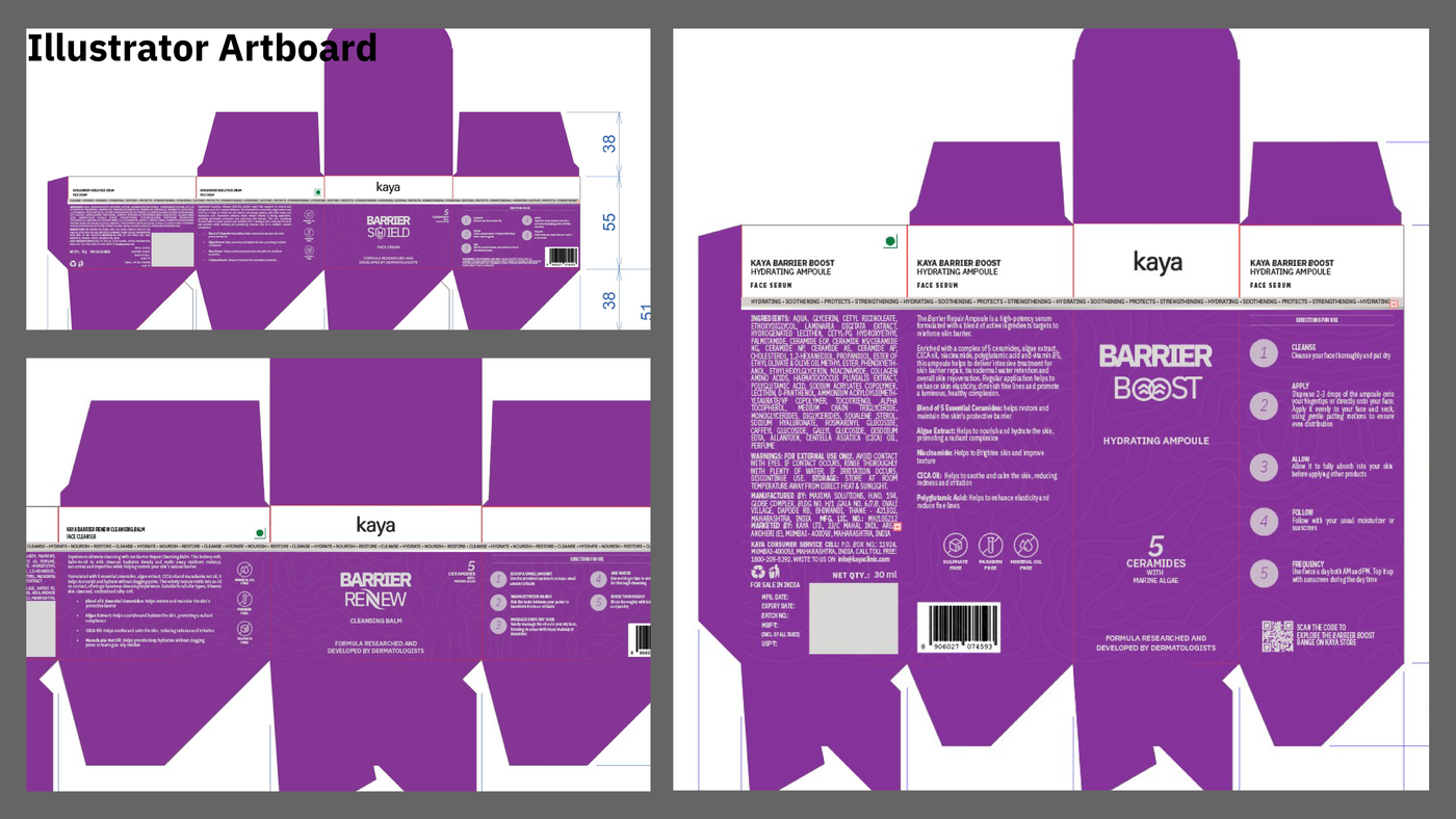 Kaya Clinic product packaging design — frame 19