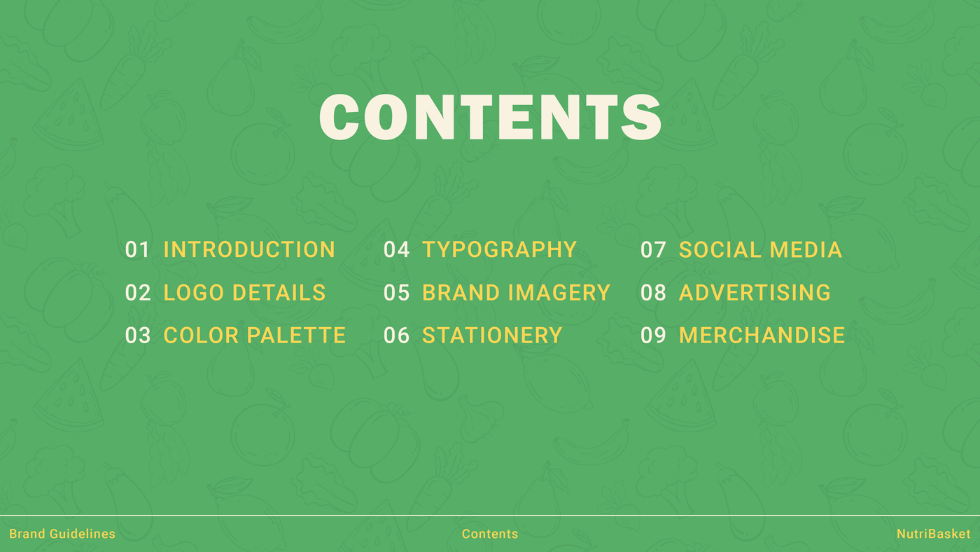 NutriBasket brand identity and packaging — frame 4