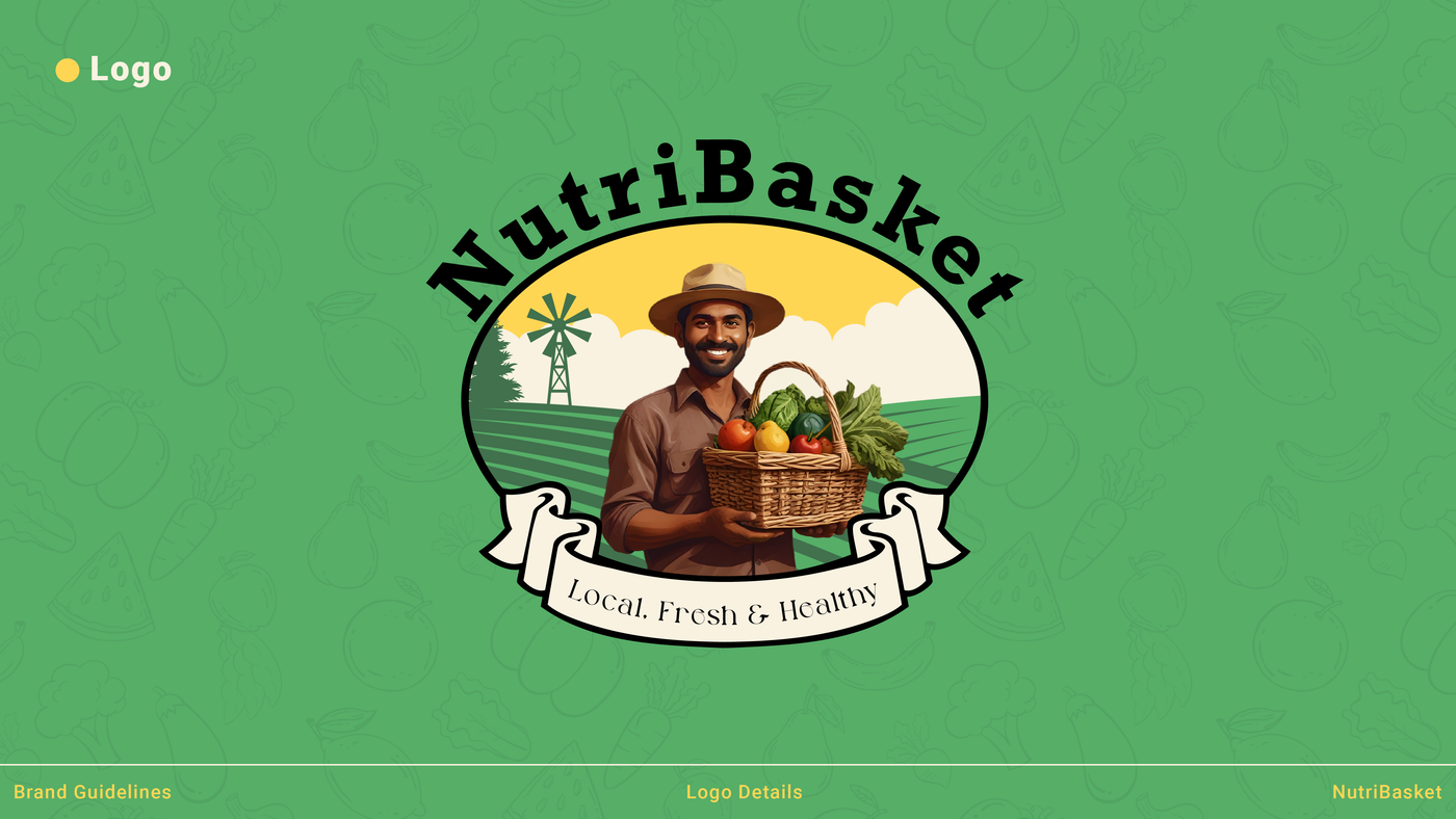 NutriBasket brand identity and packaging — frame 9