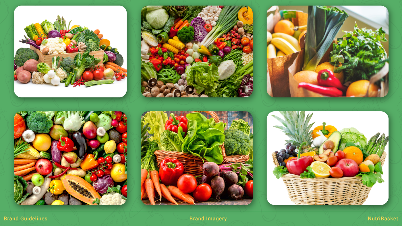 NutriBasket brand identity and packaging — frame 21
