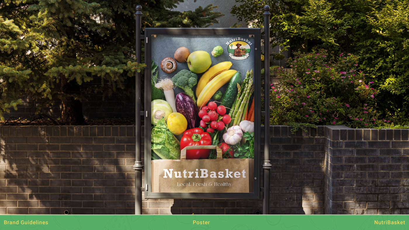 NutriBasket brand identity and packaging — frame 31