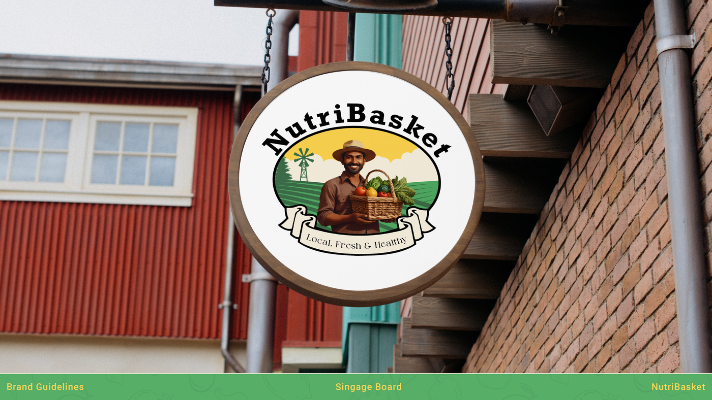 NutriBasket brand identity and packaging — frame 32