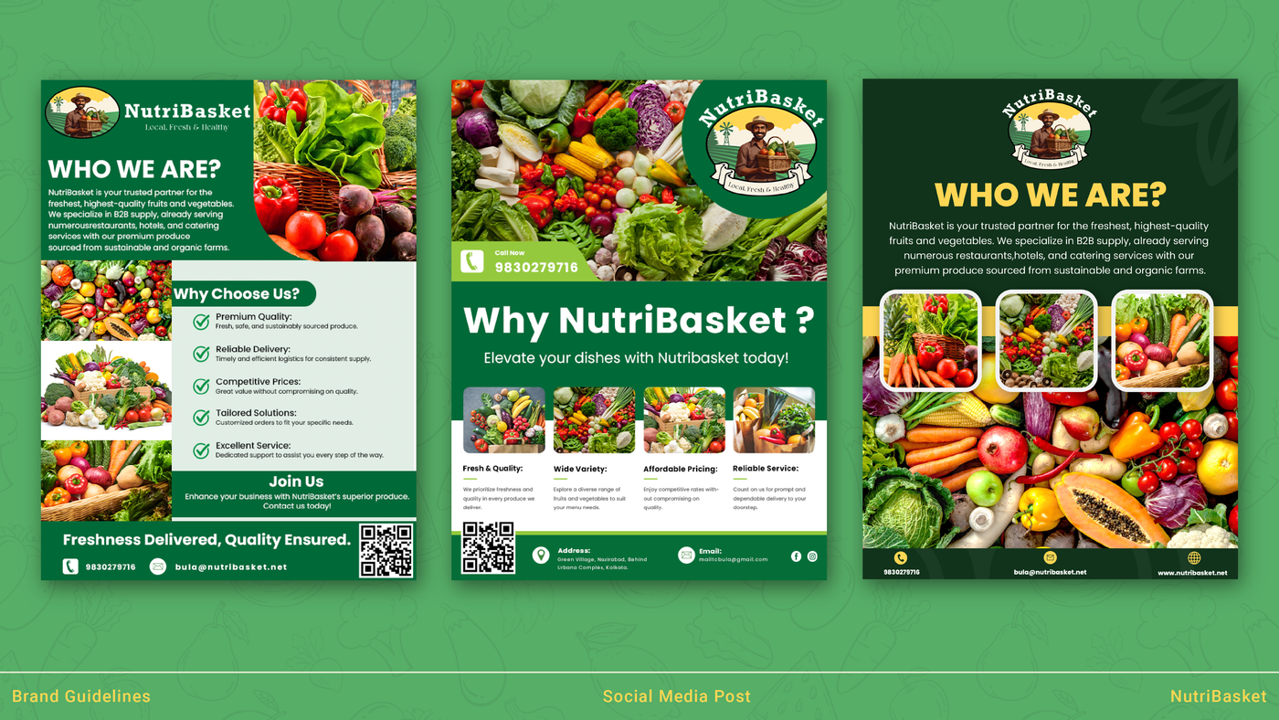 NutriBasket brand identity and packaging — frame 40