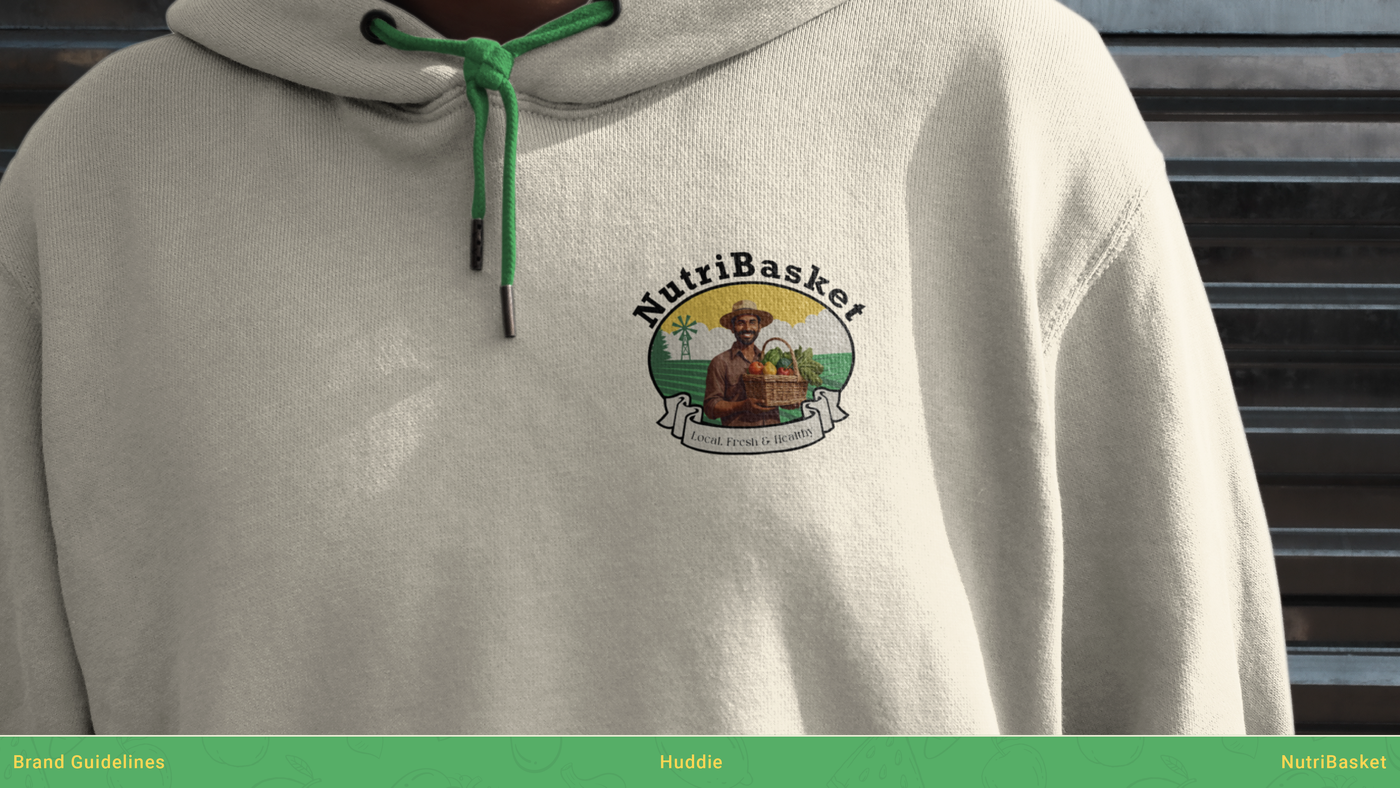 NutriBasket brand identity and packaging — frame 44