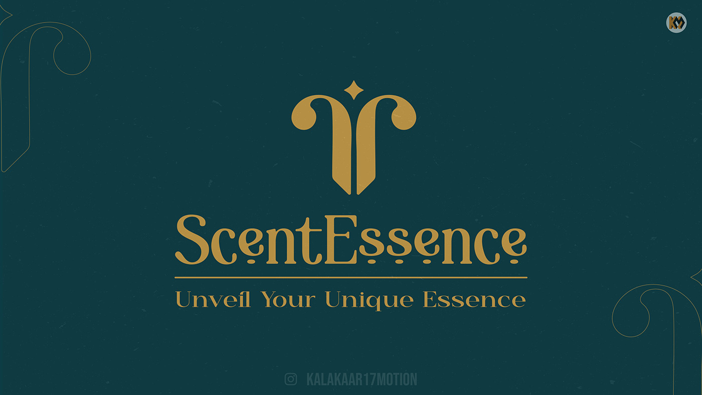 Perfume branding — logo, bottle labels, and packaging design