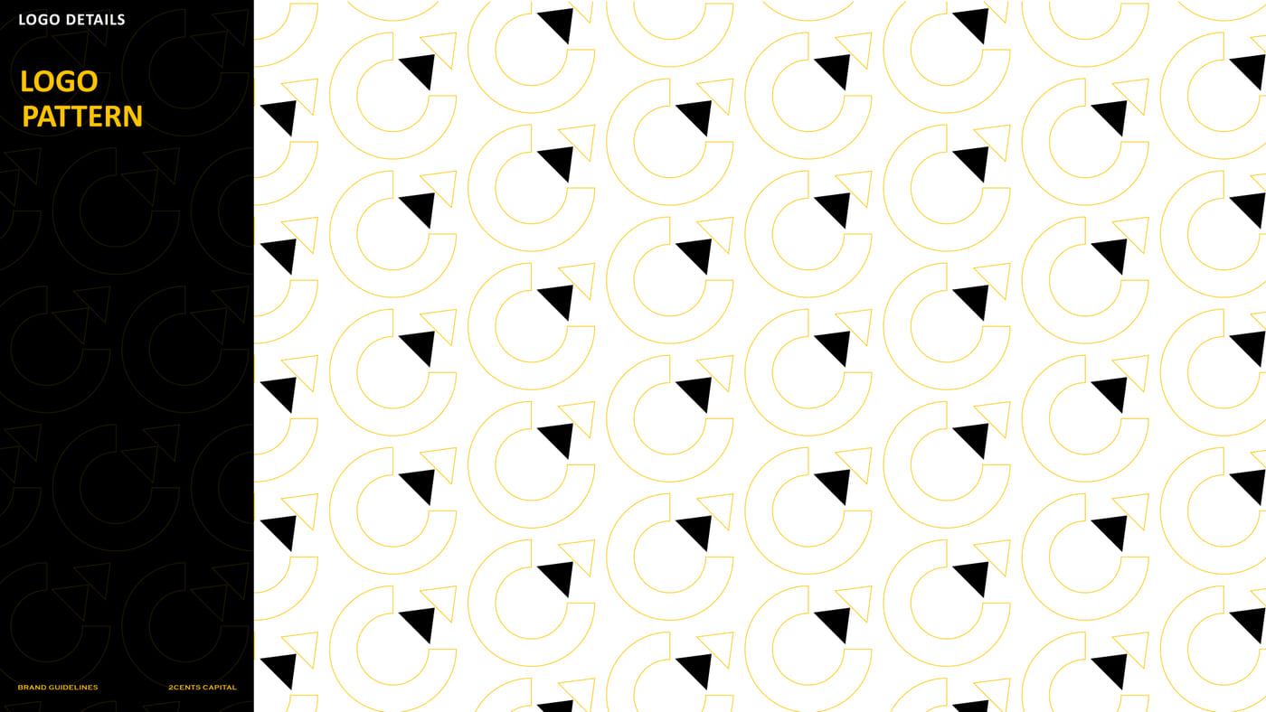 2Cents Capital brand guideline slide — frame 14