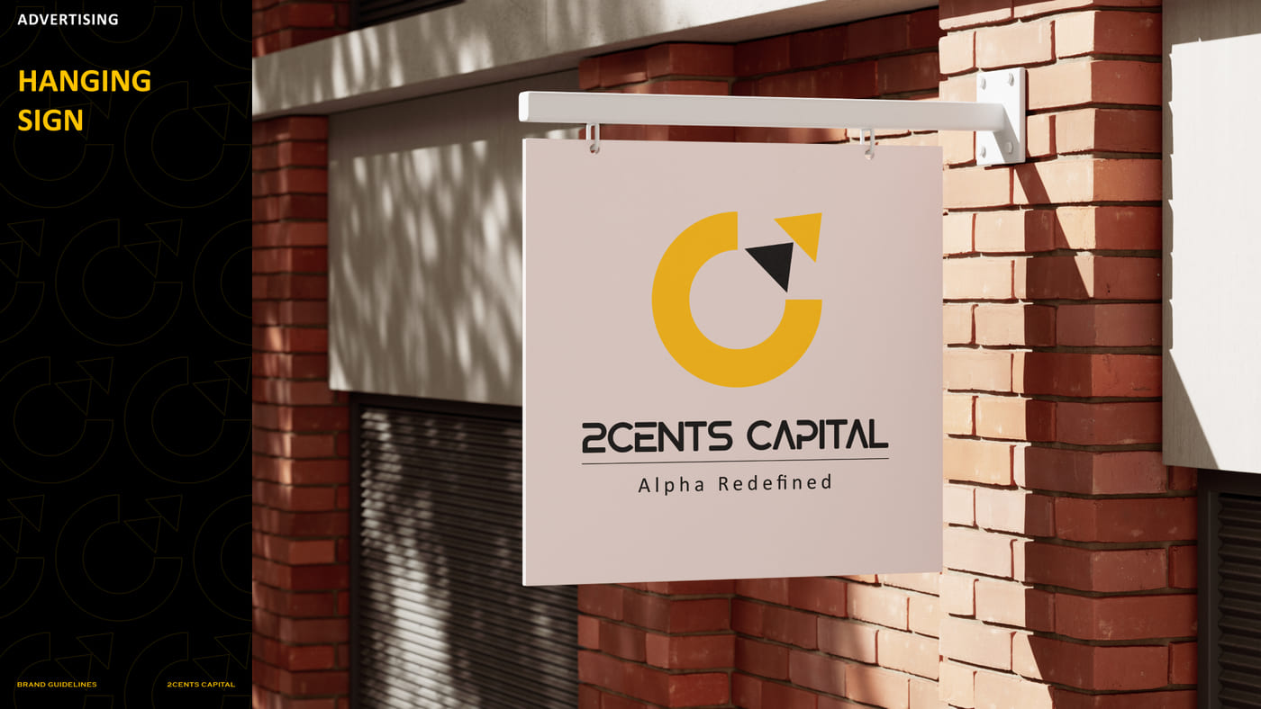 2Cents Capital brand guideline slide — frame 32